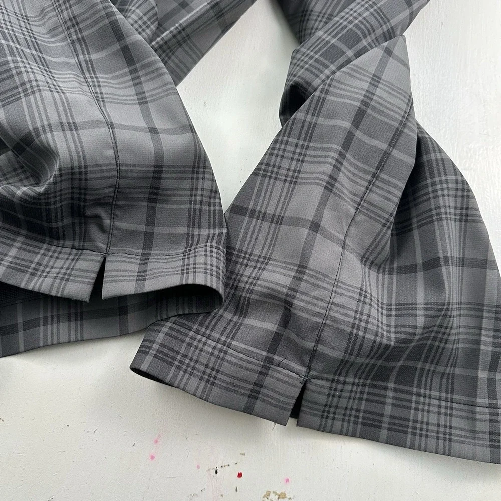 Nike Golf Tour Performance Dri-Fit Pants Mens 36x32 Gray Plaid 509741-010